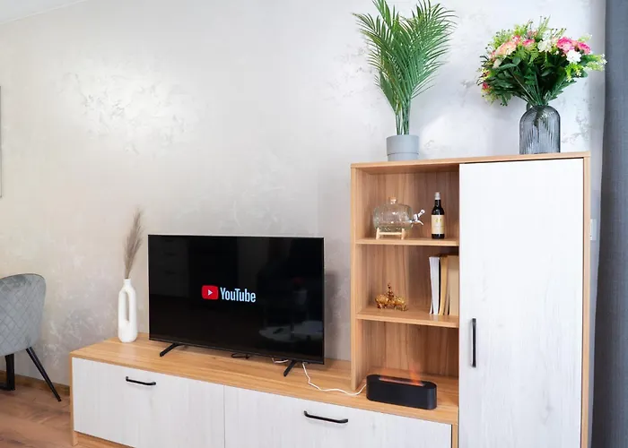 Apartment New Modern & Cozy With Free Private Parking And Ev Charging Station *